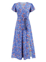 Bohemian V-neck Floral Dress