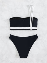 One-shoulder Sexy Split Swimsuit Bikini
