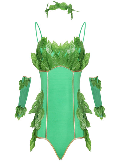 Green Forest Jumpsuit Halloween Cosplay