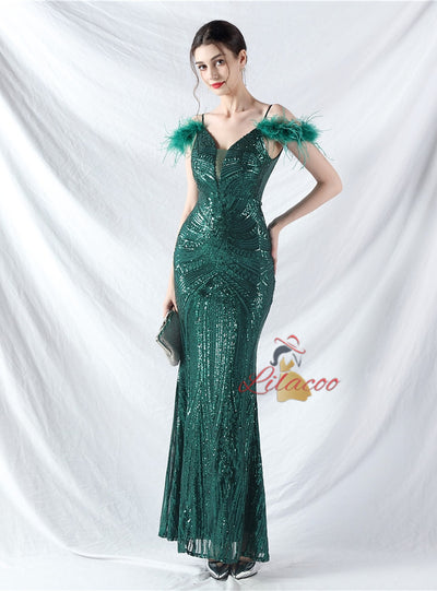 Sequins Mermaid Sequins Prom Dress