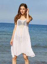 Beach Sexy Suspender Bikini Cover Up Dress