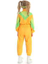 Children's Yellow-green Color Matching One-piece Sportswear