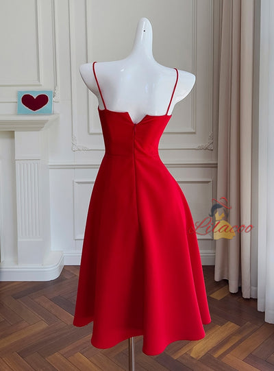 Slim-fit Suspender Long Dress