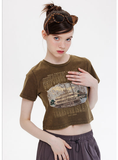 Summer Letters Short-sleeved T-shirt