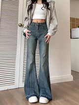 Wide-leg Loose Horns Thin Edges Jean