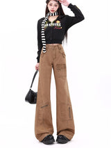 Casual High-waisted Slim Jeans