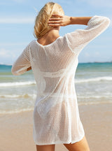 Knitted Swimsuit Crochet Sexy Beach Dress Cover Up