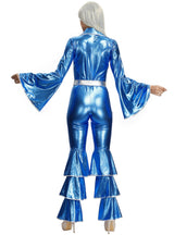 Halloween Costume Blue Conjoined Retro Disco Cosplay