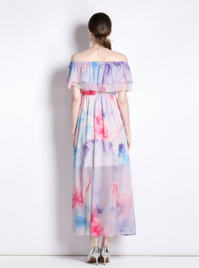 Holiday Retro Floral Beach Dress