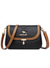 One-shoulder Crocodile Contrasting Crossbody Bag