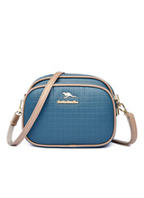 Small Round Bag Contrast Check Shoulder Bag