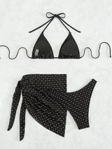 Strap Sexy Slim Three-piece Swimsuit