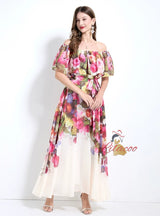 Women Printed Seaside Holiday Dress