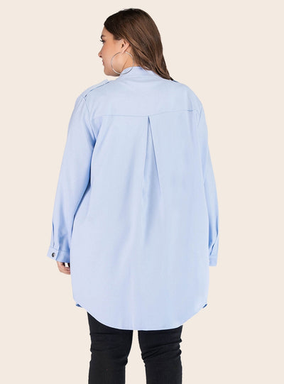 Lapel Cardigan Long Sleeve Coat Outwear