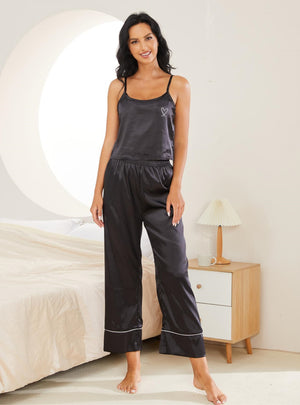 Silk Suspender Trousers Two Piece Suit