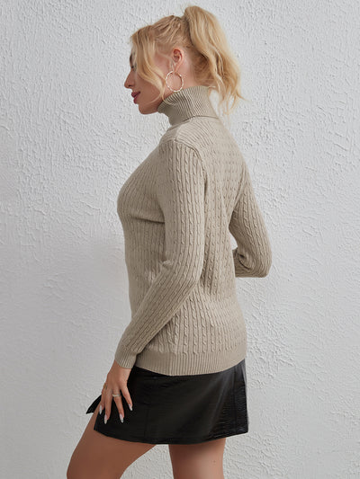 Solid Color Top Slim Casual Sweater