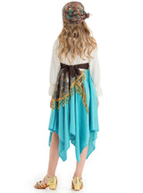 Sky Blue Irregular Skirt Sequined Cosplay Dress