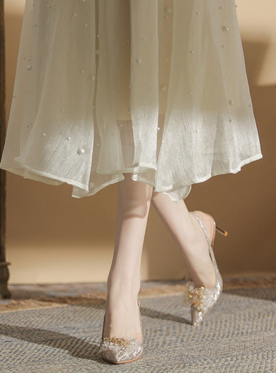 Pointed High Heels Stiletto Wedding Shoes