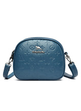 Large Capacity Small Round Bag Soft Leather Crossbody Bag