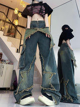 Retro Raw Star Loose Straight Jeans