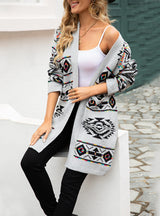 Diamond Sweater Long Coat