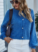 Women Loose Short Sweater Coat