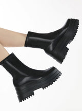 Three-layer Padded Round-headed Martin Boots