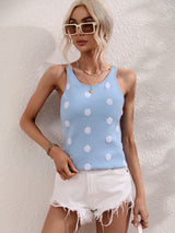 Polka-dot Slim Sweater