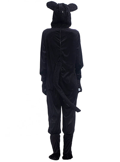 Black Cat Animal Jumpsuit Cospaly