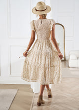 Women Summer Chiffon Floral Dress