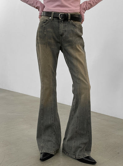 Retro Low-waisted Slim Jeans