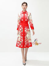 Palace Retro Printed Slim Dress