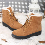 Women Warm Flat-heeled Snow Boots