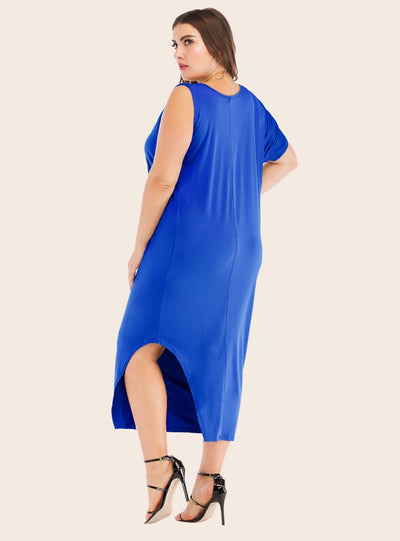 Irregular Elastic Temperament Long Dress