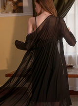 Lace Backless Sexy Pajamas Suit