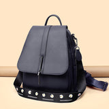 Tassel Solid Color Large Capacity Backpack