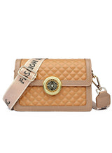 Rhombic Wide Shoulder Strap Slung Square Bag