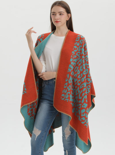 Women Cashmere-like Split Scarf Cloak