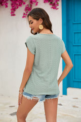 Solid Color Short Sleeve Loose T-shirt