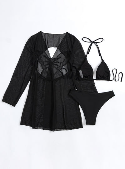 Butterfly Three-piece Swimsuit Bikini