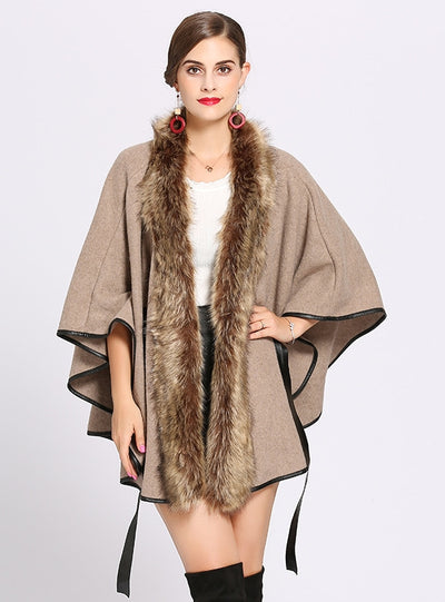 Belt Cardigan Shawl Woolen Coat