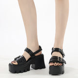 Thick Heels Bottom Muffins Sandals