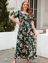 Large Bohemian Print Casual Dress