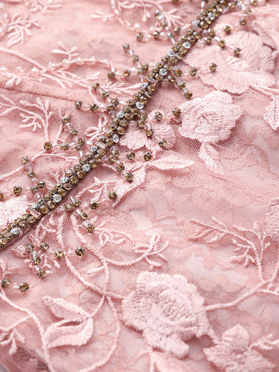 Pink Tulle Lace Mother Of The Bride Dress