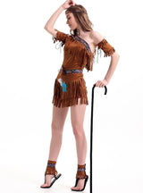 Native Forest Huntress Savage Costume Halloween