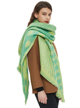 Thickened Jacquard Polka-dot Bevel Scarf