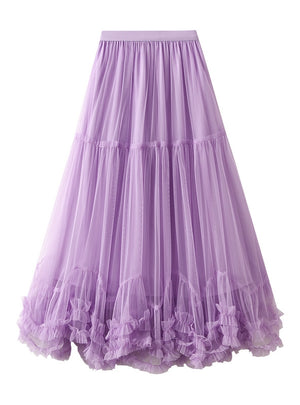 Big Swing Gauze Fungus Lace Skirt