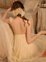 Mesh Lace Suspender Nightdress