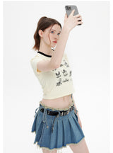 Slim Round Neck Short Sleeve T-shirt