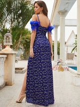 Royal Blue Straps Prom Dress